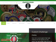 Tablet Screenshot of cloviscoin.com